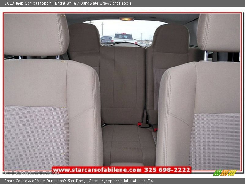Bright White / Dark Slate Gray/Light Pebble 2013 Jeep Compass Sport