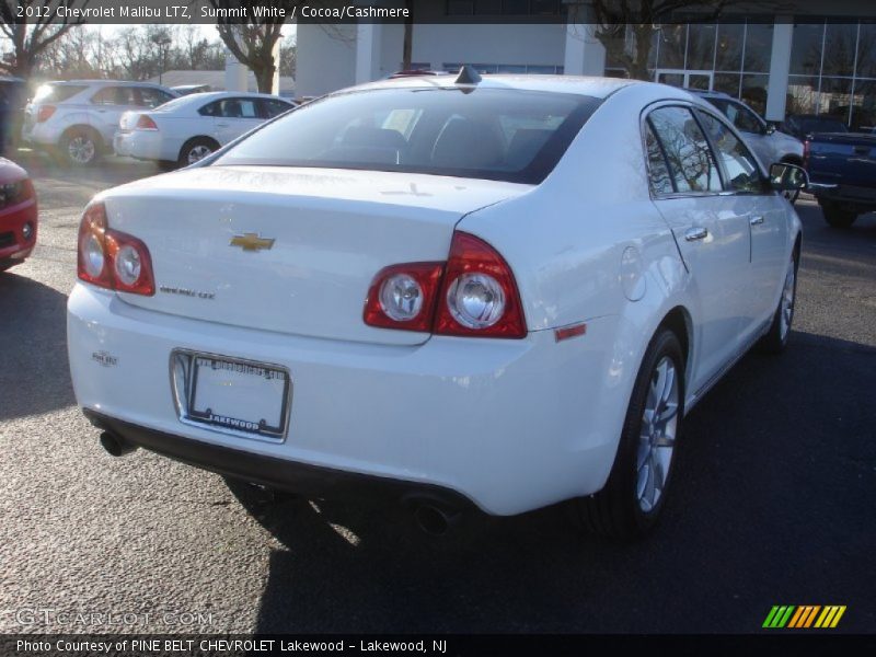 Summit White / Cocoa/Cashmere 2012 Chevrolet Malibu LTZ