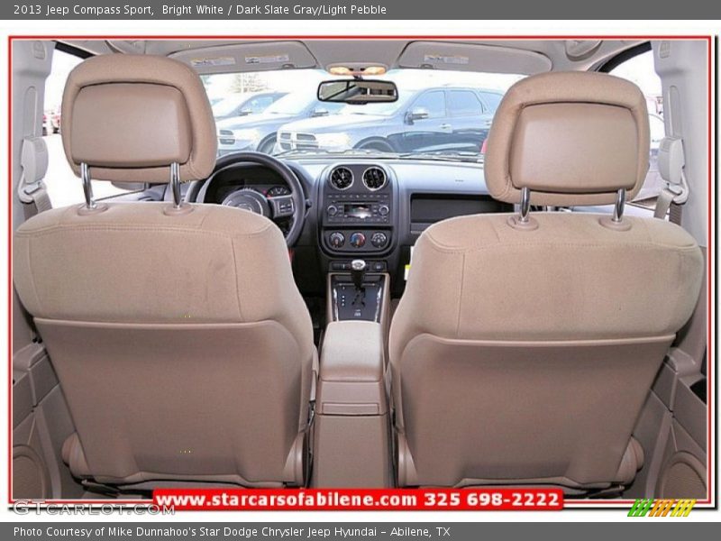 Bright White / Dark Slate Gray/Light Pebble 2013 Jeep Compass Sport