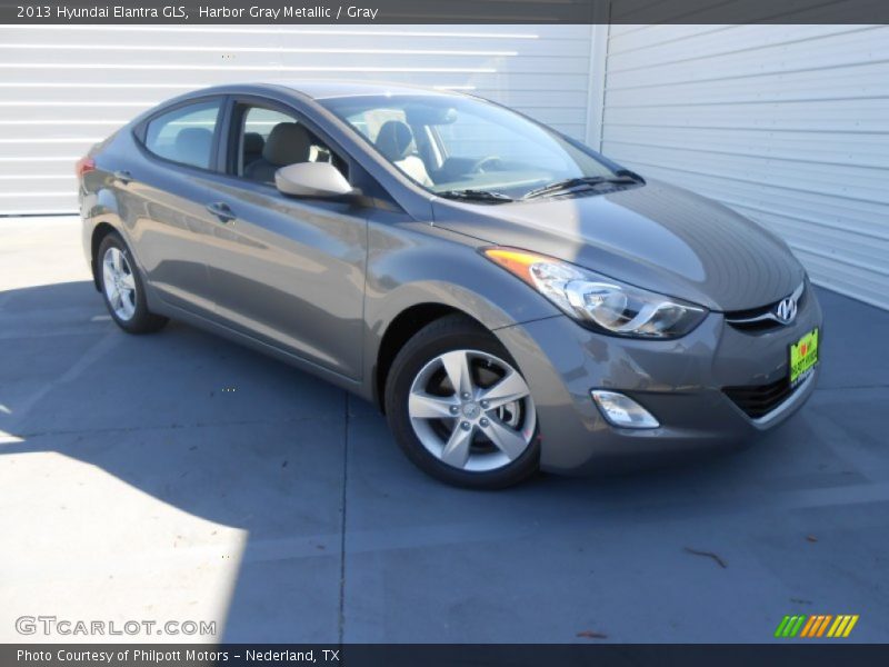 Harbor Gray Metallic / Gray 2013 Hyundai Elantra GLS