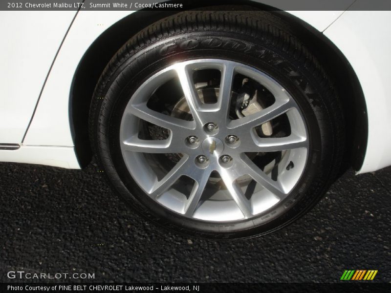 Summit White / Cocoa/Cashmere 2012 Chevrolet Malibu LTZ