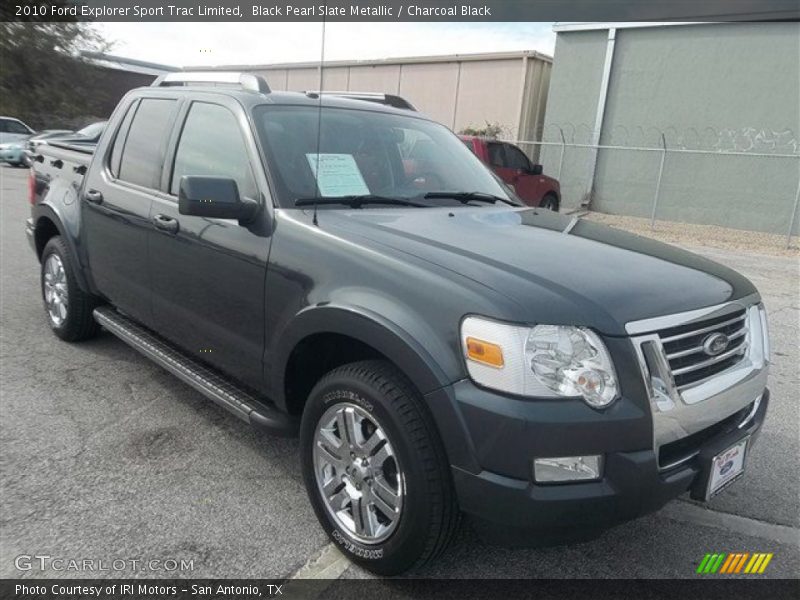 Black Pearl Slate Metallic / Charcoal Black 2010 Ford Explorer Sport Trac Limited