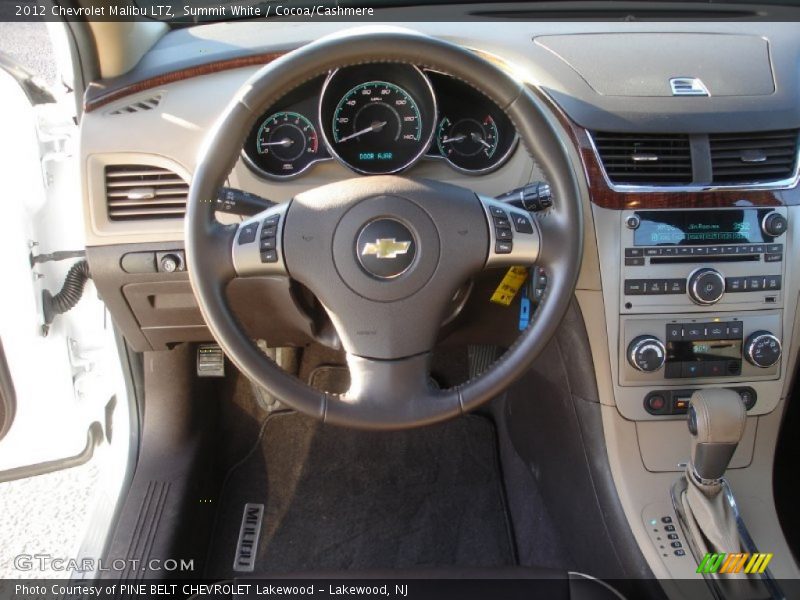 Summit White / Cocoa/Cashmere 2012 Chevrolet Malibu LTZ