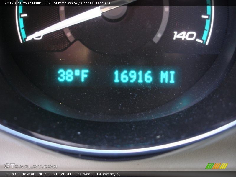 Summit White / Cocoa/Cashmere 2012 Chevrolet Malibu LTZ