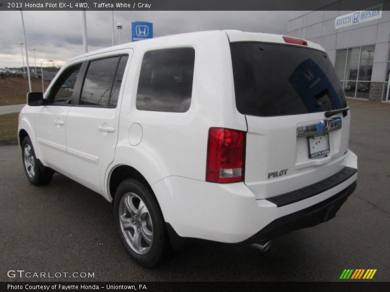 Taffeta White / Gray 2013 Honda Pilot EX-L 4WD
