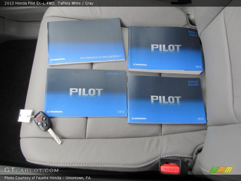 Taffeta White / Gray 2013 Honda Pilot EX-L 4WD