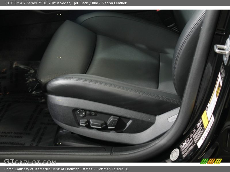 Jet Black / Black Nappa Leather 2010 BMW 7 Series 750Li xDrive Sedan