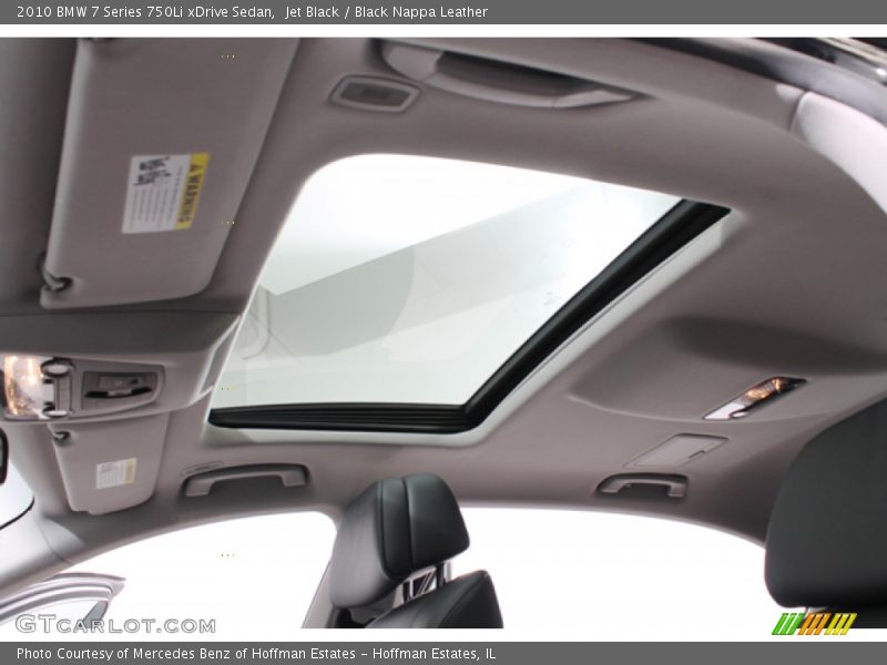 Jet Black / Black Nappa Leather 2010 BMW 7 Series 750Li xDrive Sedan