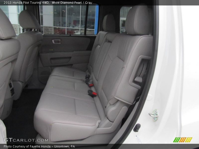 White Diamond Pearl / Gray 2013 Honda Pilot Touring 4WD