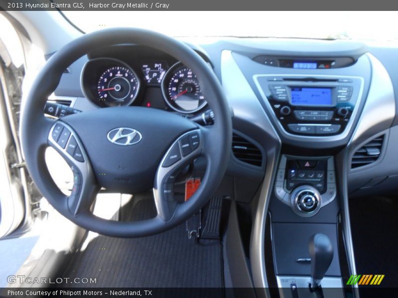 Harbor Gray Metallic / Gray 2013 Hyundai Elantra GLS