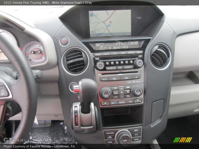 White Diamond Pearl / Gray 2013 Honda Pilot Touring 4WD