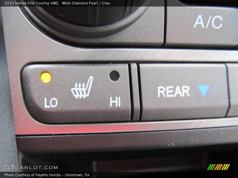 White Diamond Pearl / Gray 2013 Honda Pilot Touring 4WD