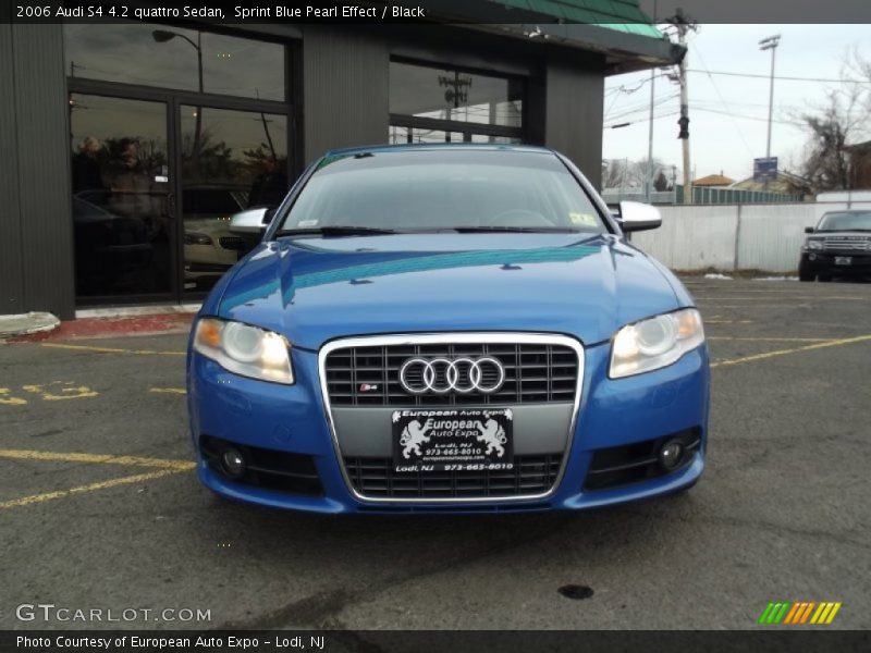 Sprint Blue Pearl Effect / Black 2006 Audi S4 4.2 quattro Sedan