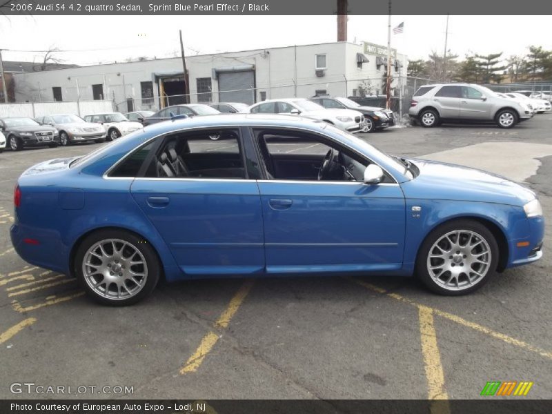 Sprint Blue Pearl Effect / Black 2006 Audi S4 4.2 quattro Sedan