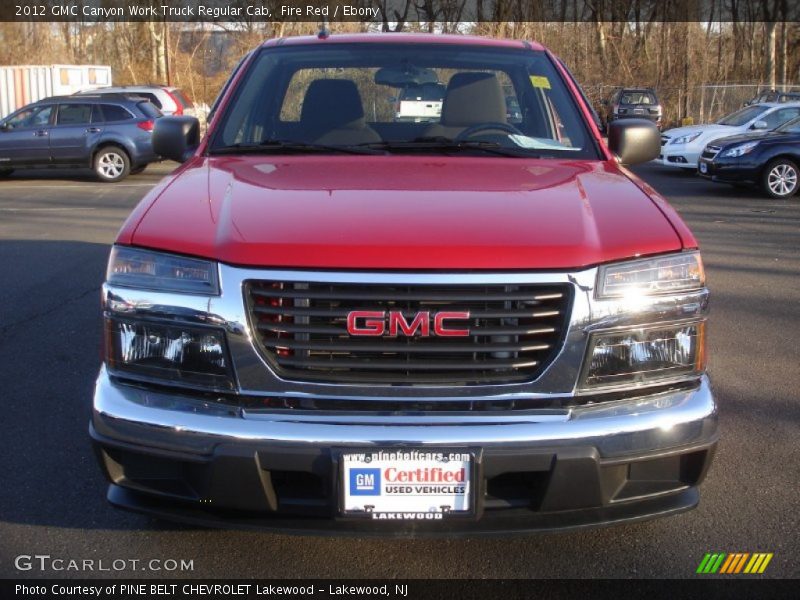 Fire Red / Ebony 2012 GMC Canyon Work Truck Regular Cab