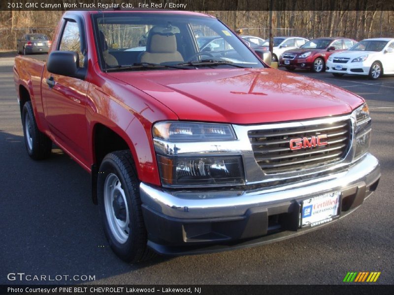 Fire Red / Ebony 2012 GMC Canyon Work Truck Regular Cab