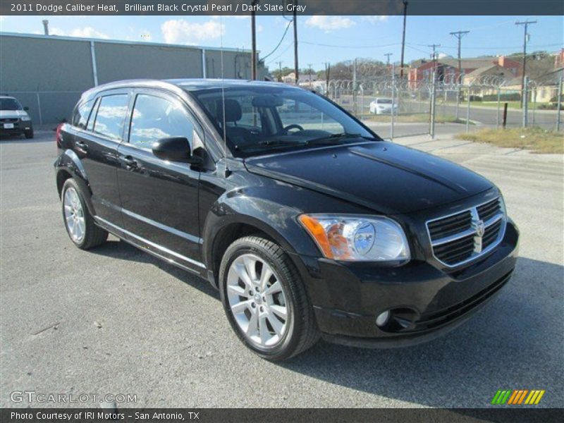 Brilliant Black Crystal Pearl / Dark Slate Gray 2011 Dodge Caliber Heat