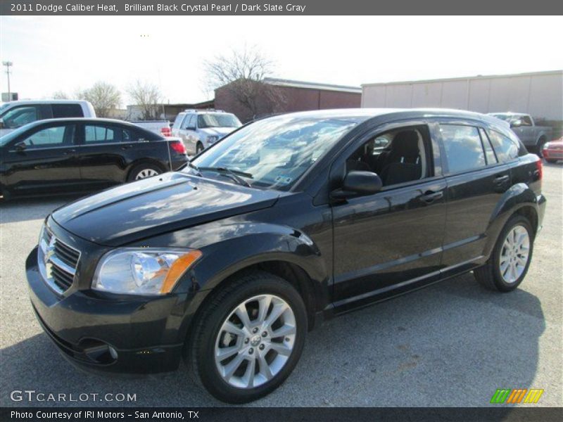 Brilliant Black Crystal Pearl / Dark Slate Gray 2011 Dodge Caliber Heat