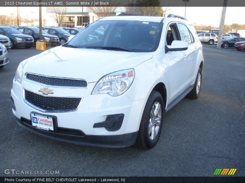 Summit White / Jet Black 2013 Chevrolet Equinox LT AWD