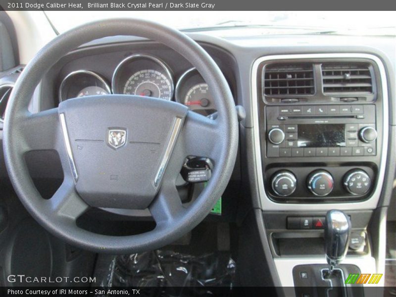 Brilliant Black Crystal Pearl / Dark Slate Gray 2011 Dodge Caliber Heat