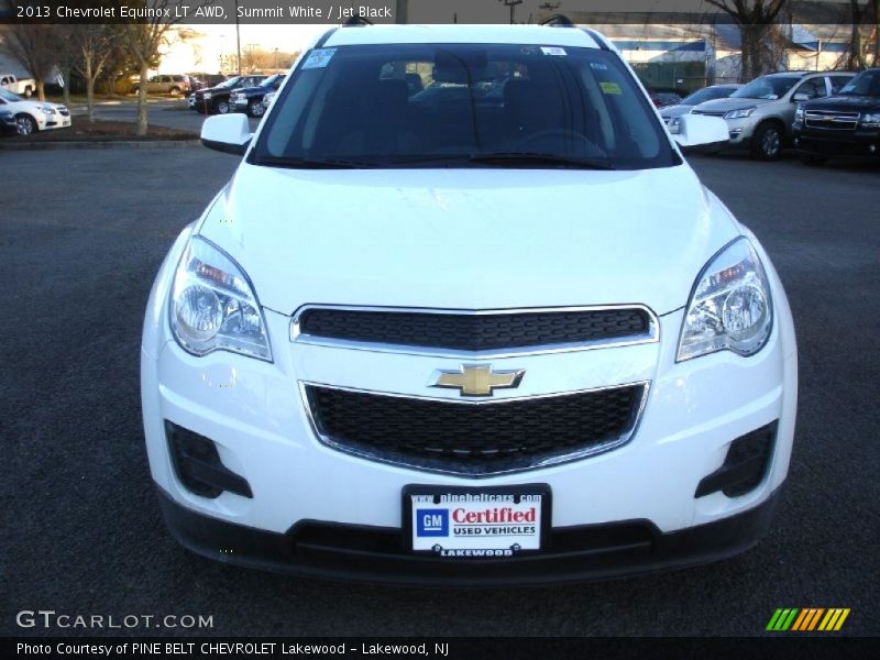 Summit White / Jet Black 2013 Chevrolet Equinox LT AWD