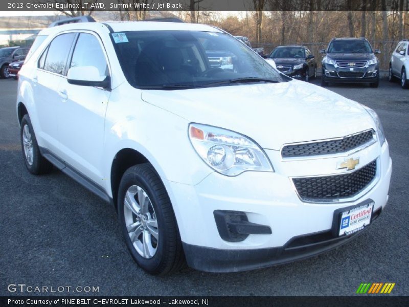 Summit White / Jet Black 2013 Chevrolet Equinox LT AWD