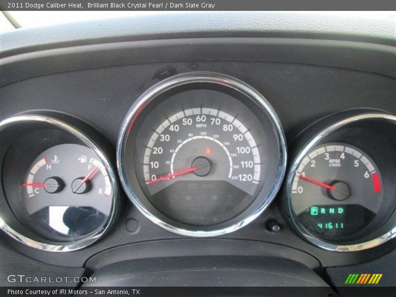 Brilliant Black Crystal Pearl / Dark Slate Gray 2011 Dodge Caliber Heat