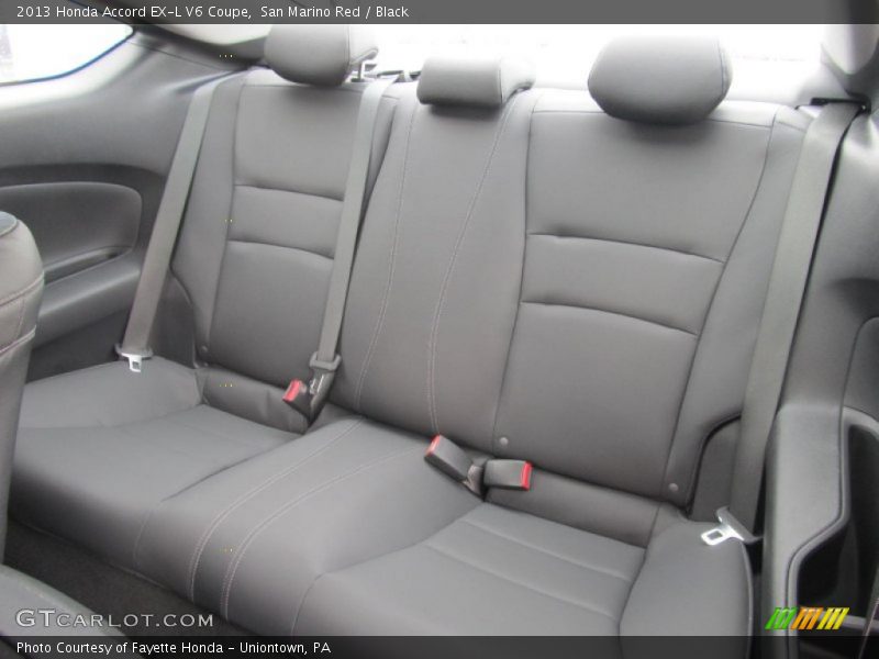 Rear Seat of 2013 Accord EX-L V6 Coupe