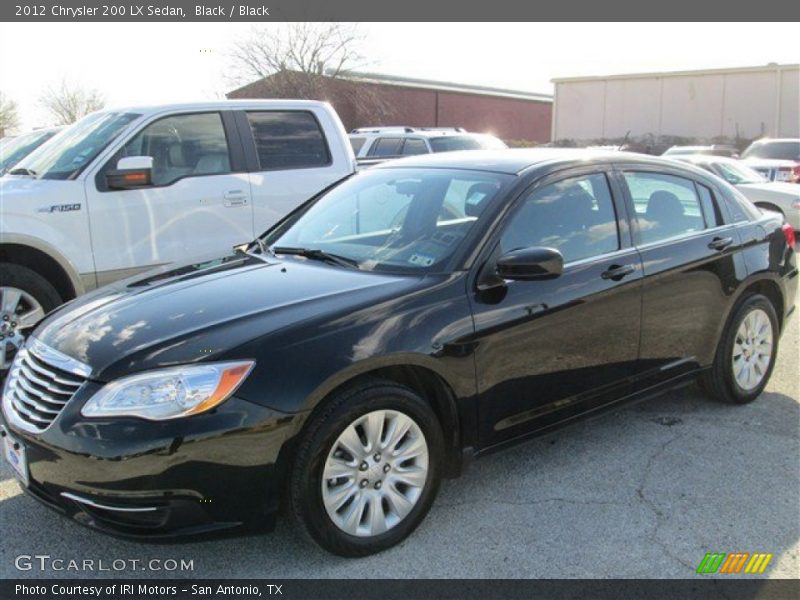 Black / Black 2012 Chrysler 200 LX Sedan