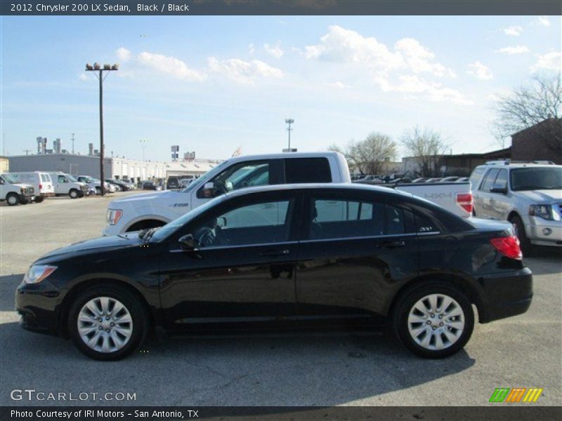 Black / Black 2012 Chrysler 200 LX Sedan
