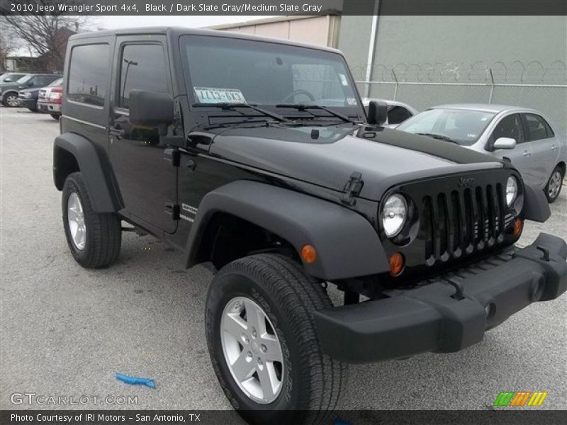 Black / Dark Slate Gray/Medium Slate Gray 2010 Jeep Wrangler Sport 4x4