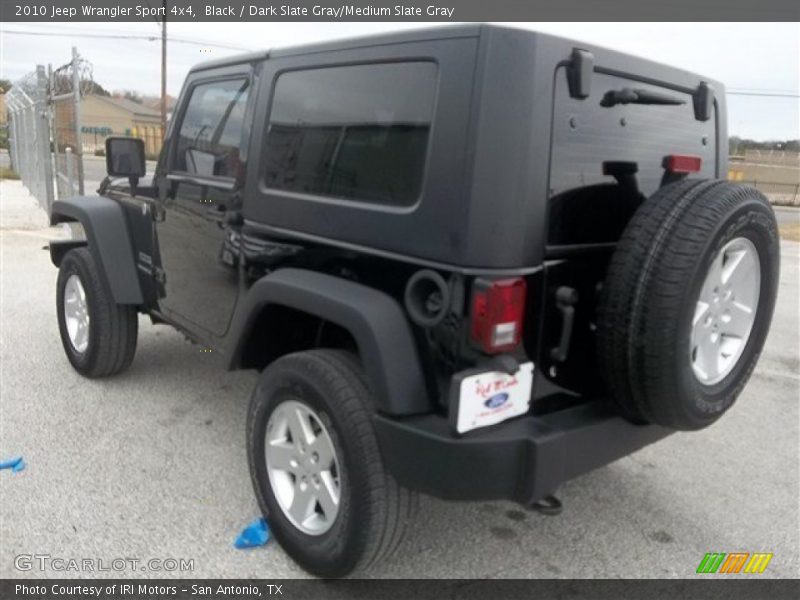 Black / Dark Slate Gray/Medium Slate Gray 2010 Jeep Wrangler Sport 4x4