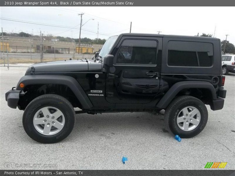 Black / Dark Slate Gray/Medium Slate Gray 2010 Jeep Wrangler Sport 4x4