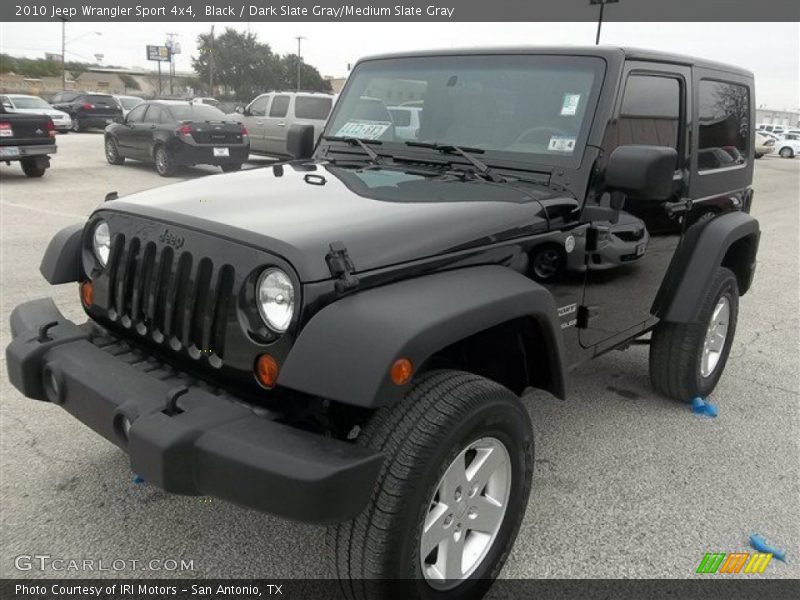 Black / Dark Slate Gray/Medium Slate Gray 2010 Jeep Wrangler Sport 4x4