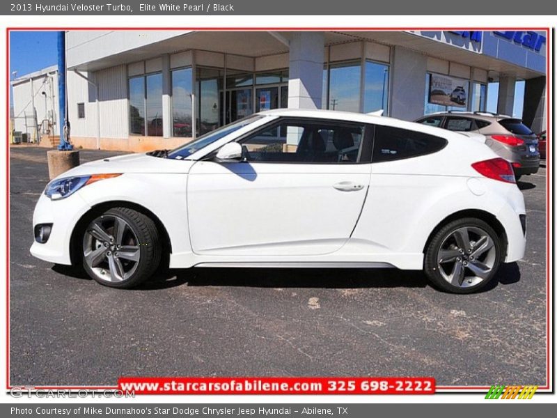 Elite White Pearl / Black 2013 Hyundai Veloster Turbo