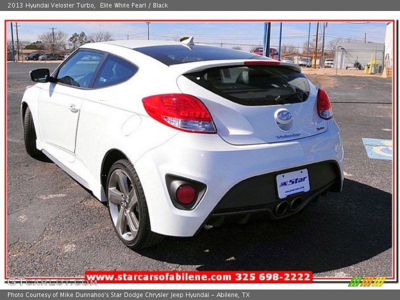 Elite White Pearl / Black 2013 Hyundai Veloster Turbo