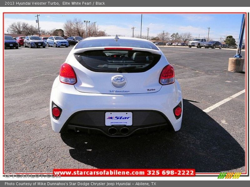 Elite White Pearl / Black 2013 Hyundai Veloster Turbo
