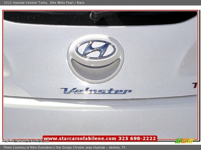 Elite White Pearl / Black 2013 Hyundai Veloster Turbo