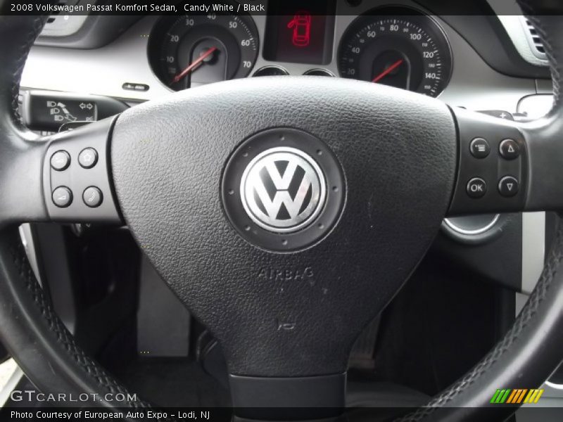 Candy White / Black 2008 Volkswagen Passat Komfort Sedan