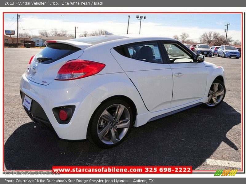 Elite White Pearl / Black 2013 Hyundai Veloster Turbo