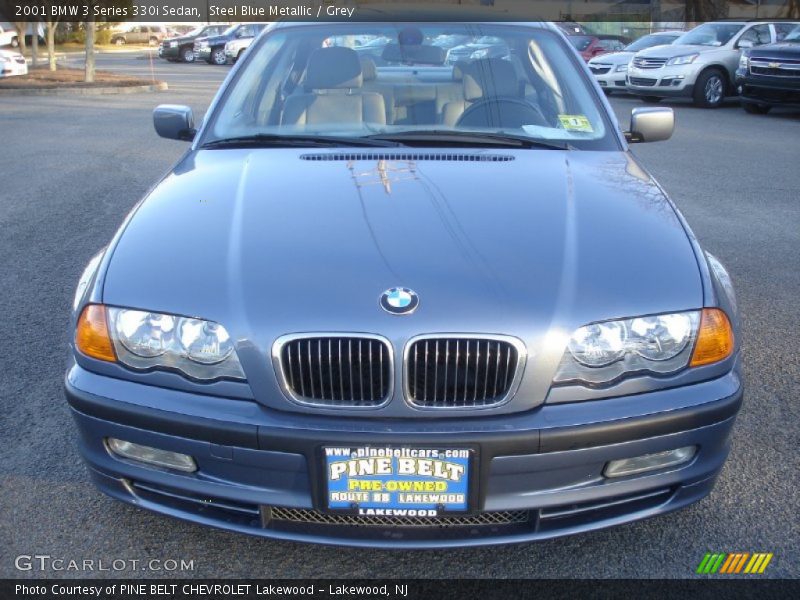 Steel Blue Metallic / Grey 2001 BMW 3 Series 330i Sedan