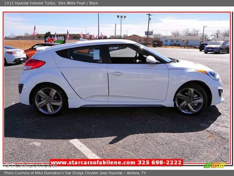 Elite White Pearl / Black 2013 Hyundai Veloster Turbo