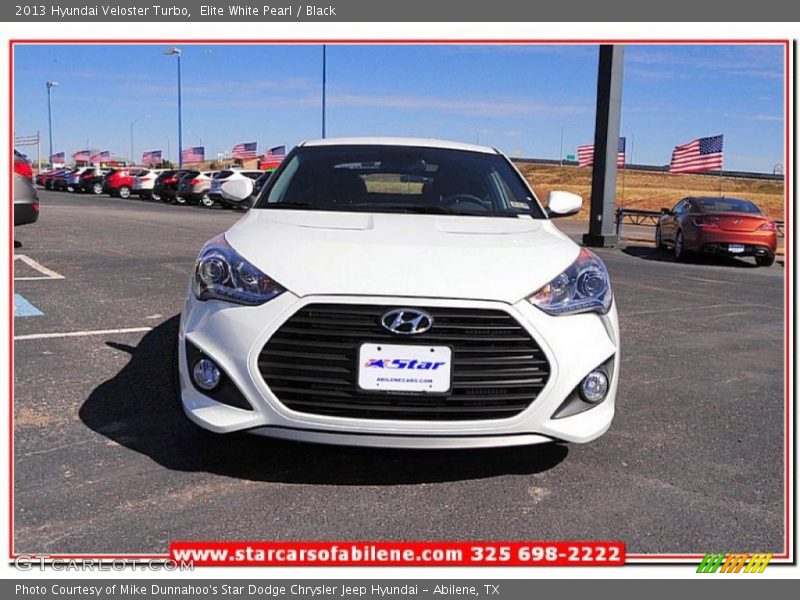 Elite White Pearl / Black 2013 Hyundai Veloster Turbo