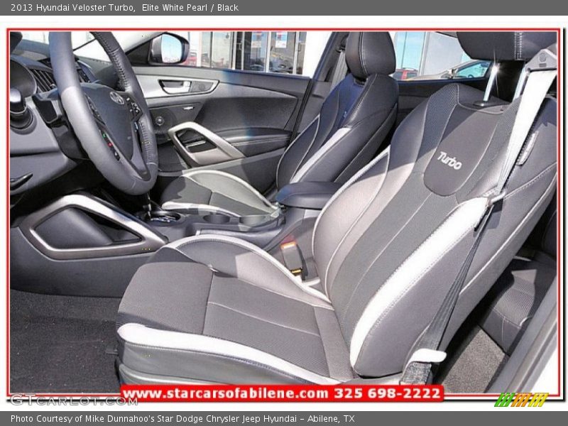 Elite White Pearl / Black 2013 Hyundai Veloster Turbo