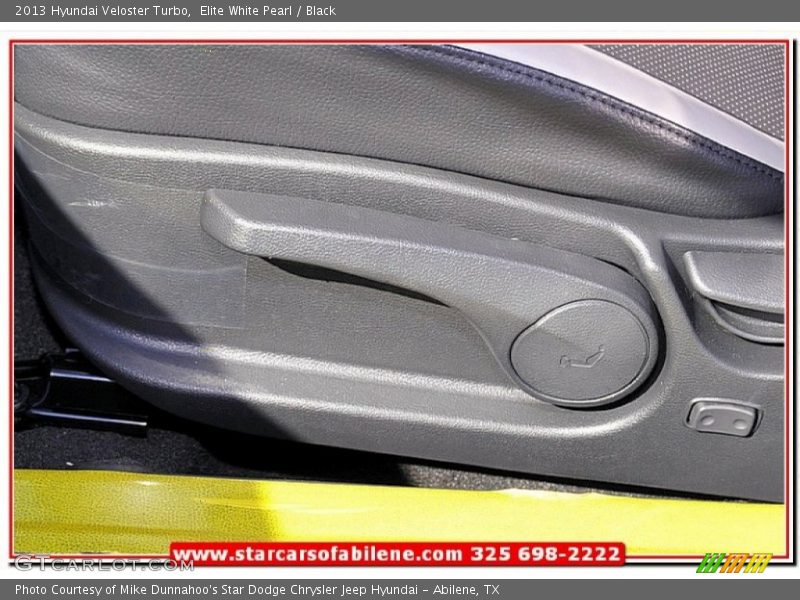 Elite White Pearl / Black 2013 Hyundai Veloster Turbo