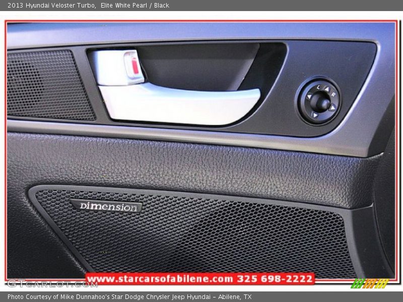 Elite White Pearl / Black 2013 Hyundai Veloster Turbo