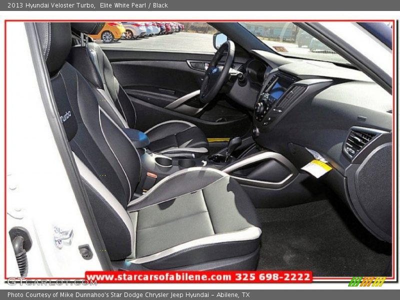 Elite White Pearl / Black 2013 Hyundai Veloster Turbo