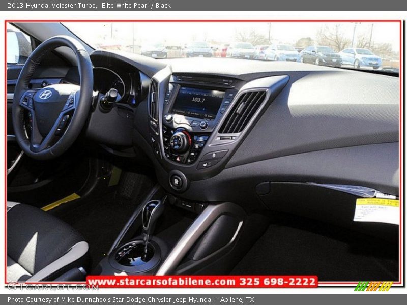 Elite White Pearl / Black 2013 Hyundai Veloster Turbo