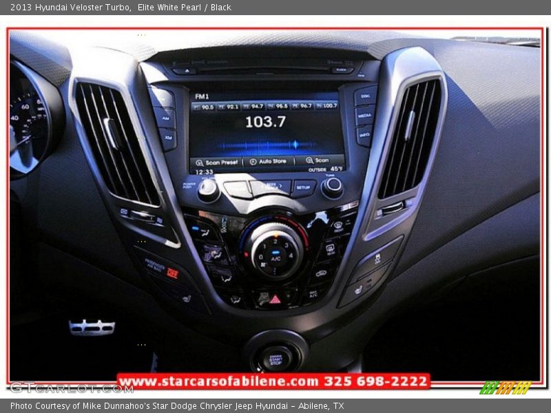 Elite White Pearl / Black 2013 Hyundai Veloster Turbo