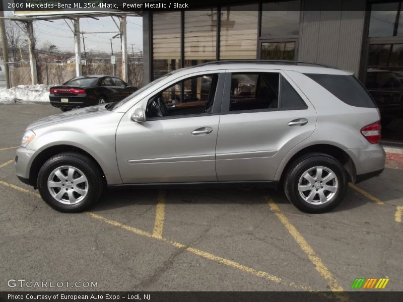Pewter Metallic / Black 2006 Mercedes-Benz ML 350 4Matic